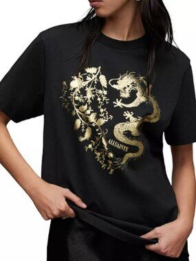 ALLSAINTS Auru Cotton Boyfriend Tee - L